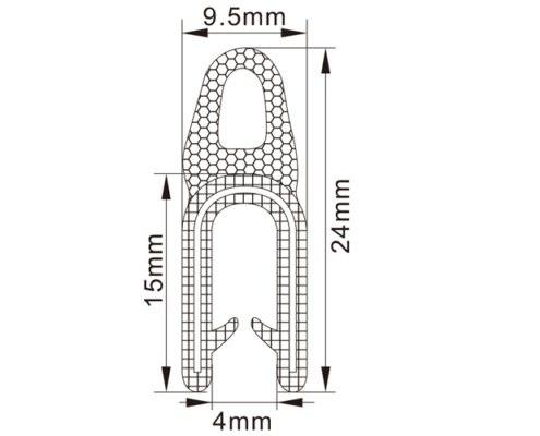 Rubber Edge Trim Seals
